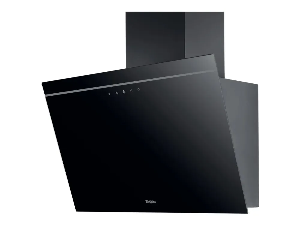 Whirlpool AKR 62F LT K - Panser - skorsteinvinklet - bredde: 59.8 cm - dybde: 32.6 cm - ekstraksjon og resirkulasjon (-) - svart
