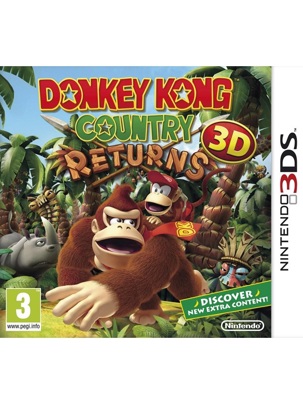 Donkey Kong Country Returns 3D - Nintendo 3DS - Action