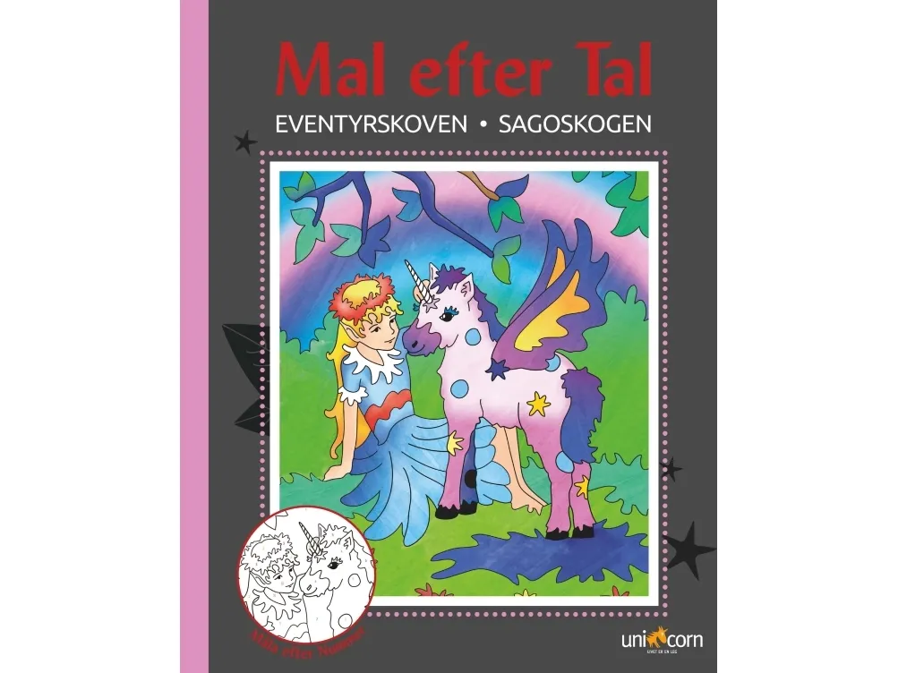 Mal Efter Tal - Eventyrskoven ( paint by numbers) | Språk: Dansk