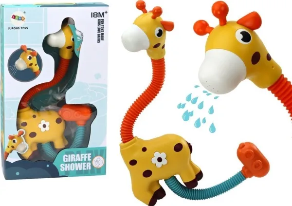 LeanToys badeleketøy dusjsprayer/fordeler giraf gul