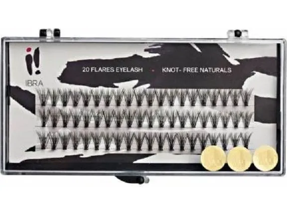 Ibra Artificial Eyelash Clusters 20 D-10mm
