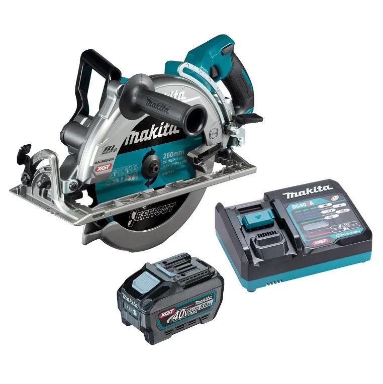 Makita RS002GT101, Tre, Sort, Grønn, Grå, Børsteløs, 26 cm, 6400 RPM, 3 cm