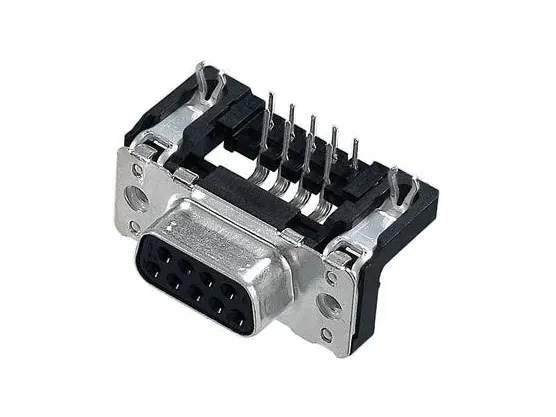 Harting 09 66 156 6613, D-Sub 9-pinners, Svart, Rustfritt stål, Stål, Termoplastisk harpiks, Kobberlegering, 10 mO, 1000 V