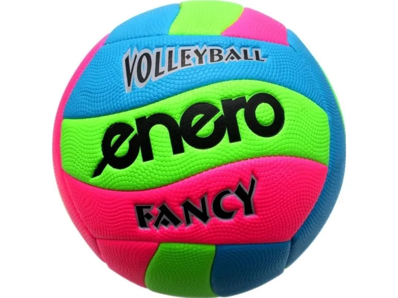 Enero volleyballnett til strand Fancy rosa/blå/grønn