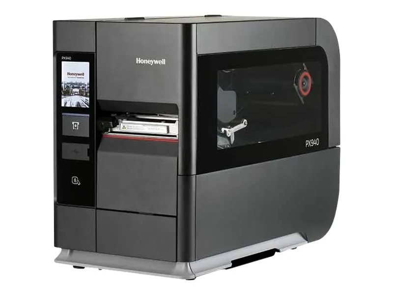 Honeywell PX940V - Etikettskriver - direktetermisk / termisk overføring - Rull (11,4 cm) - 300 dpi - inntil 300 mm/sek - USB 2.0, LAN, NFC, USB 2.0 vert, RS232 - tilbakespoler