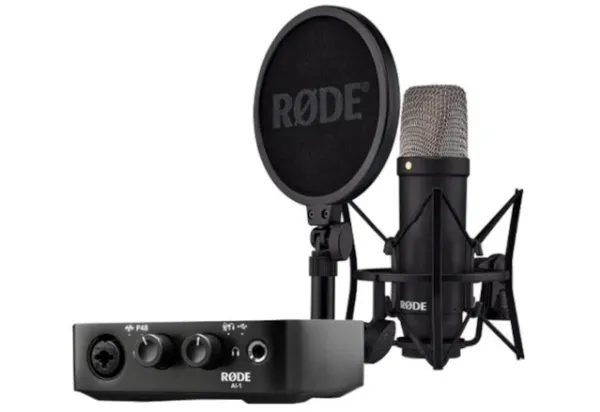 RØDE NT1 Signature Black + AI-1 Studio Kit MK2 - komplett studiopakke (RODE NT1S-AI-1 KIT MK2)