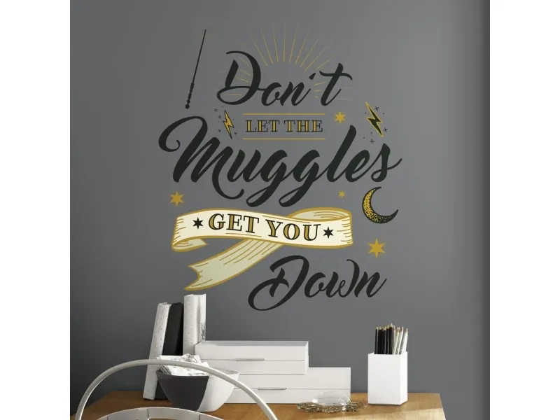 Harry Potter MUGGLES QUOTE Wallstickers