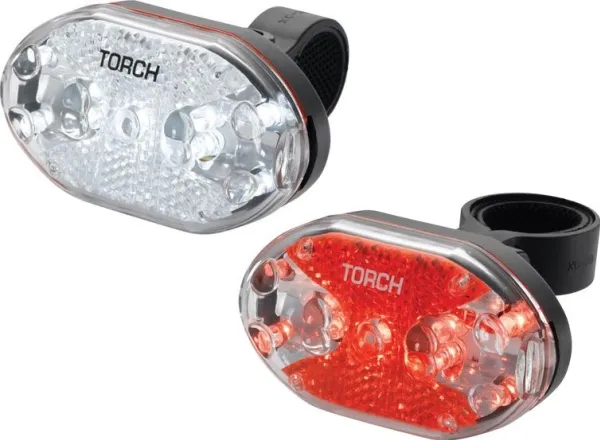 TORCH  lampki CYCLE LIGHT SET WHITE BRIGHT 9X + TAIL BRIGHT 9X (TOR-54035)