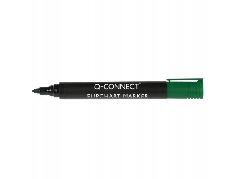 Q-Connect marker til flipchart Q-CONNECT rund spiss, grønn