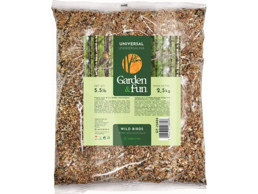 Garden&Fun fôr til frittgående fugler – 4 årstider 2,5 kg