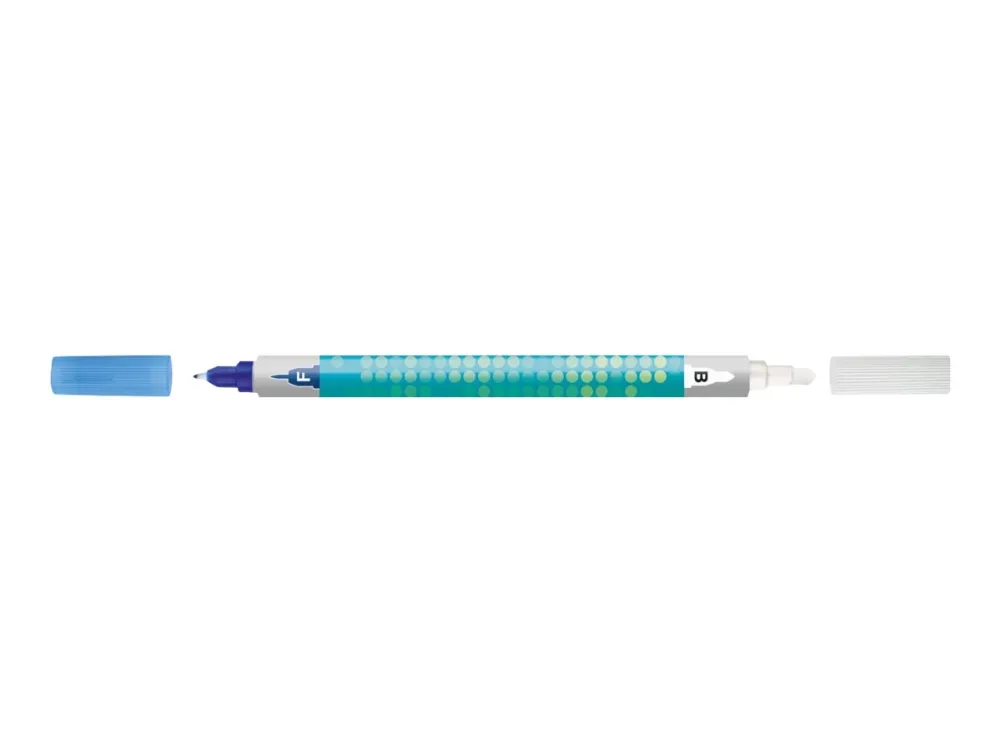 Faber-Castell - Blekkviskelær / overskriverpenn - ikke-permanent - kongelig blått - bred / fin