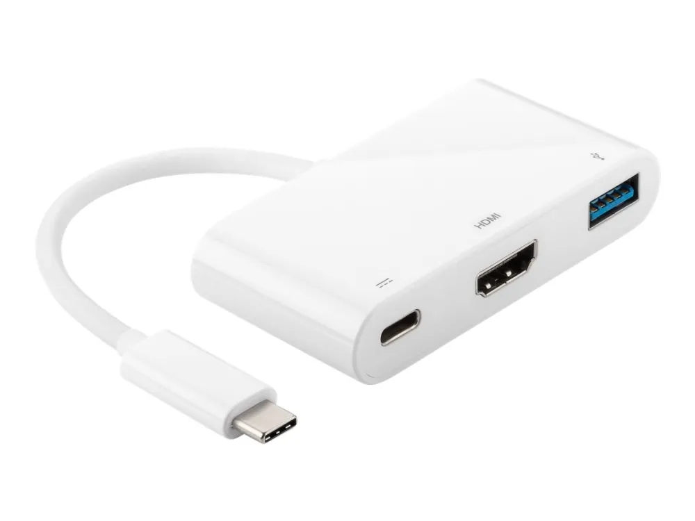 MicroConnect - Ekstern videoadapter - USB-C 3.1 - HDMI - hvit