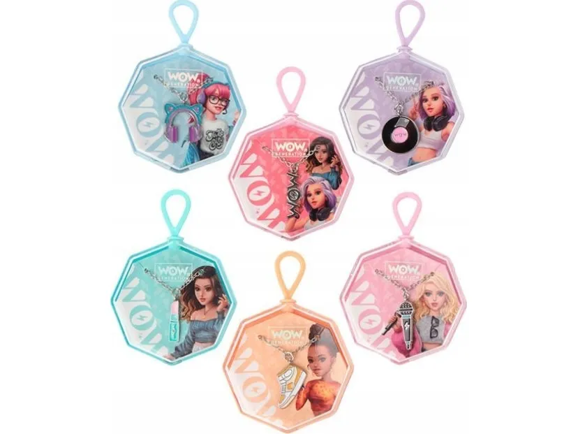 Kids Euroswan halskjede med anheng WOW Generation WOW00006 p12 mix (pris per stk.)