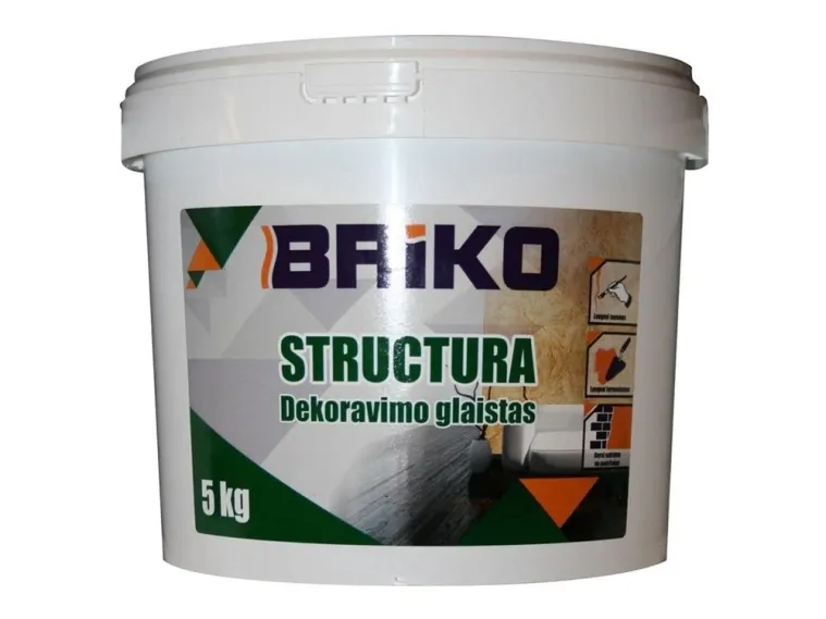 Briko dekorativ gipsstruktur 5 kg