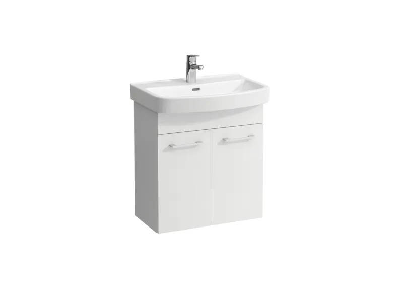 Møbelpakke KOMPAS 60cm m/vask 2låge hvid