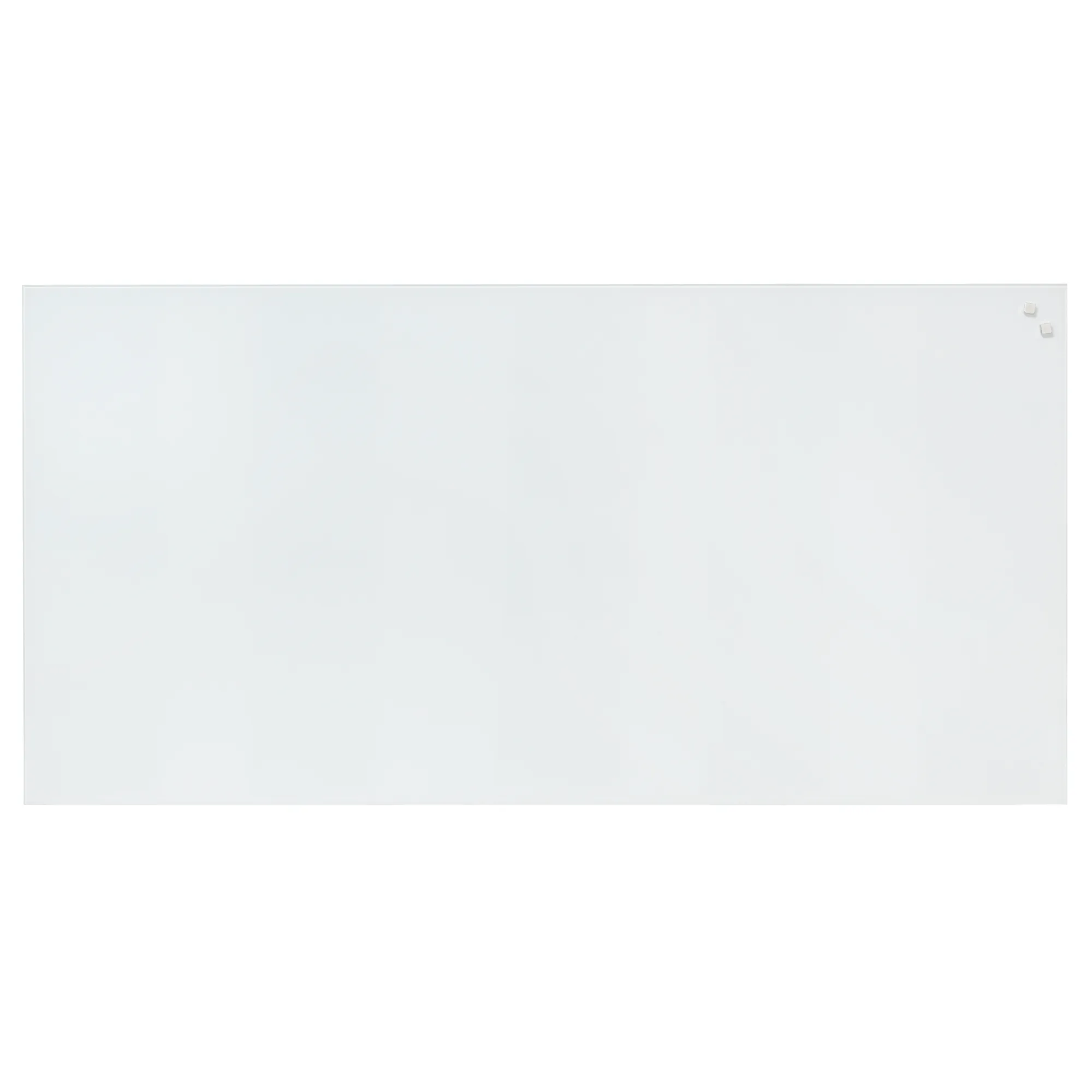 Magnetisk NAGA Stænkplade 100x50 cm - glas med metal bagplade - Pure white