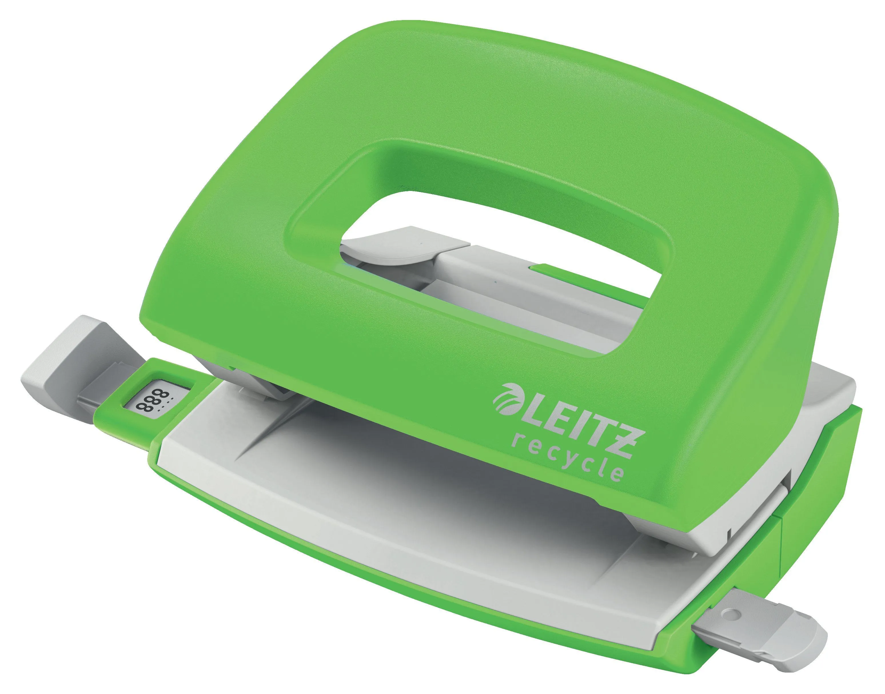Leitz NeXXt Recycle - Hullstanser - mini - 10 ark / 1 mm - plast, metall - grønn