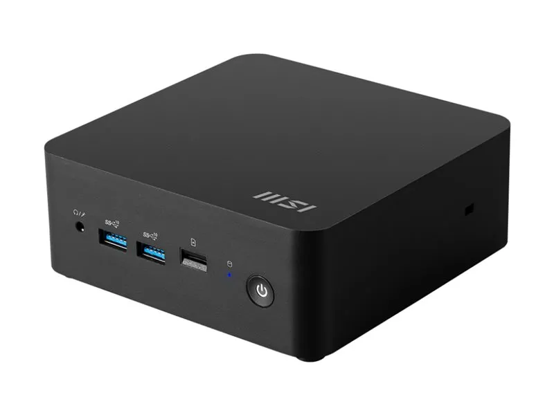 MSI Cubi NUC 1MG 263EU - Mini-PC Core 5 120U / inntil 5 GHz - RAM 16 GB - SSD 512 GB - NVMe - Intel Graphics - IEEE 802.11ax (Wi-Fi 6E), Bluetooth 5.3 - Win 11 Pro - monitor: ingen - svart