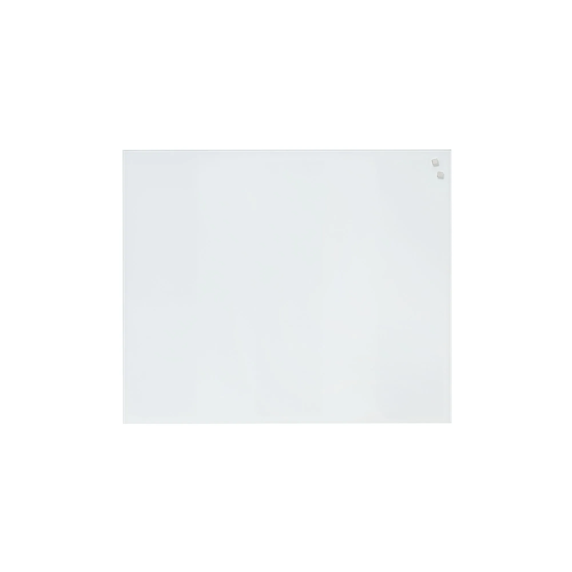 Magnetisk NAGA stænkplade 60x50 cm - glas med metal bagplade - Pure white