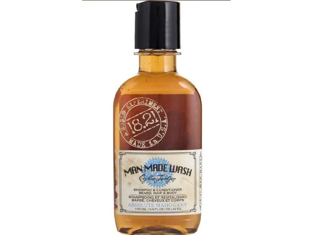 18.21 Man Made 3-i-1 body wash, sjampo og balsam - Absolute Mahogany 100 ml