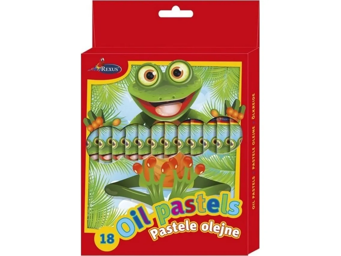 Olje pastellkritt 18 farger Benjamin