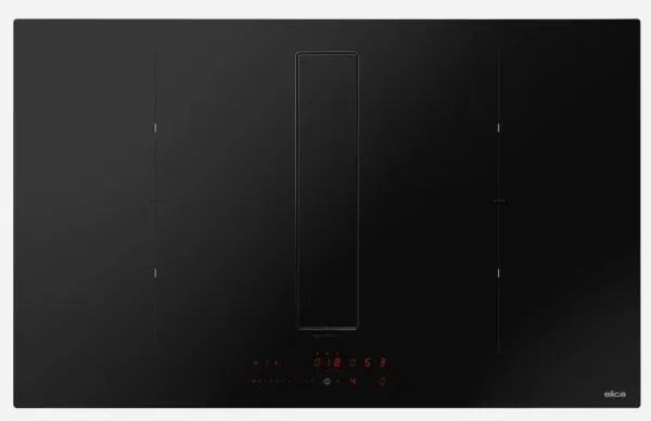 Elica NikolaTesla Fit XL Raw, Svart, Innebygget, 83 cm, Sonebasert induksjon, Glass, 4 zone(s)