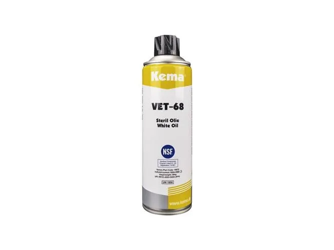 Kema steril olie VET-68 - UN 1950 Arosoler, Brandfarlige 2.1. 500ml spray