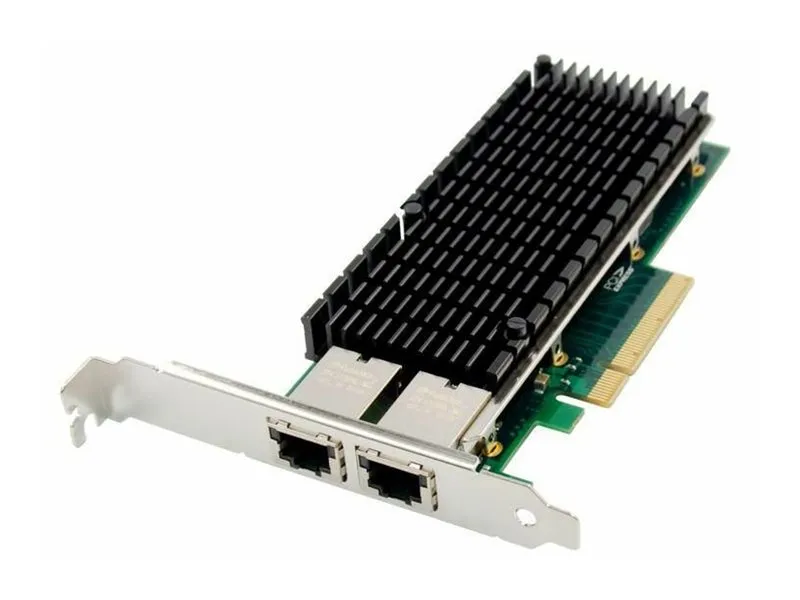 MicroConnect - Nettverksadapter - PCIe 2.1 x8 - 10 Gigabit Ethernet x 2 - grønn