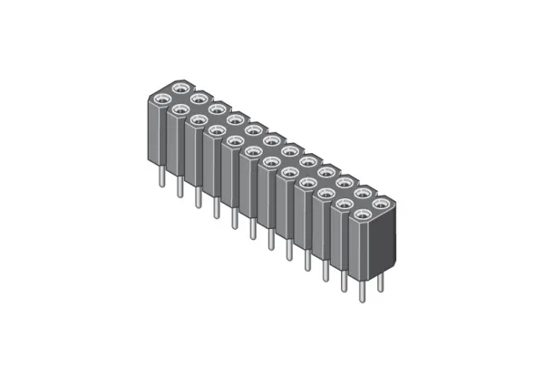 MPE-Garry 115-3-072-0-MTF-XS0, Pin-kontakt, Svart, Metallisk, Kopper, 260 °C, Rett, Hunkjønn