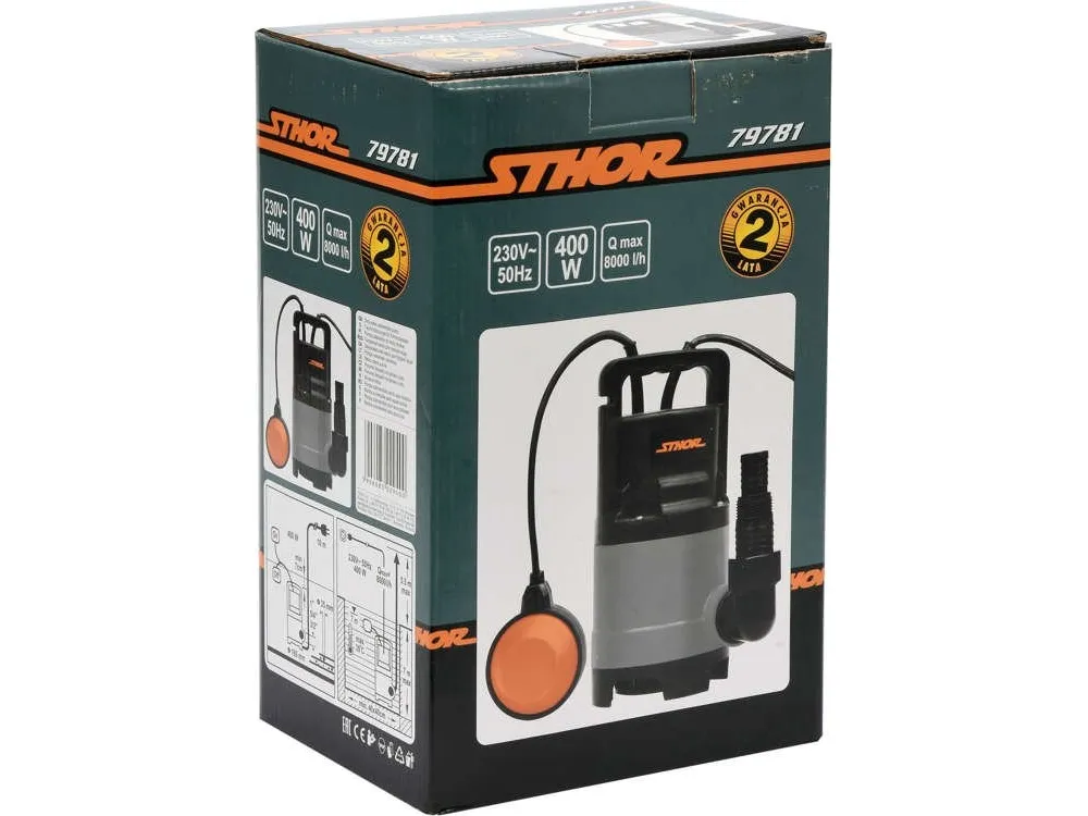 STHOR SKITTEN VANNPUMPE 400W 79781