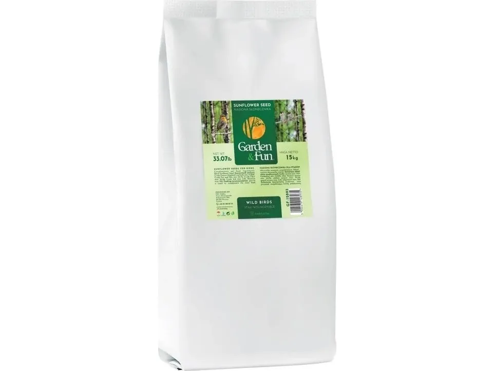 Garden&Fun solsikkefrø svarte 15 kg
