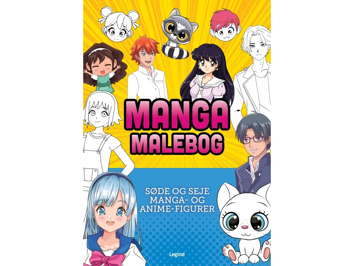Manga fargeleggingsbok