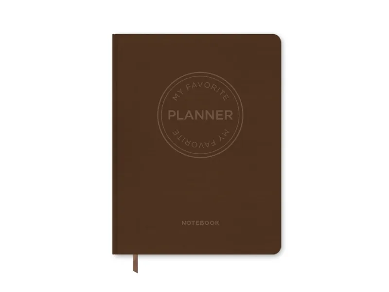 MY FAVORITE PLANNER notatbok / mørkebrun | Forlaget Aronsen