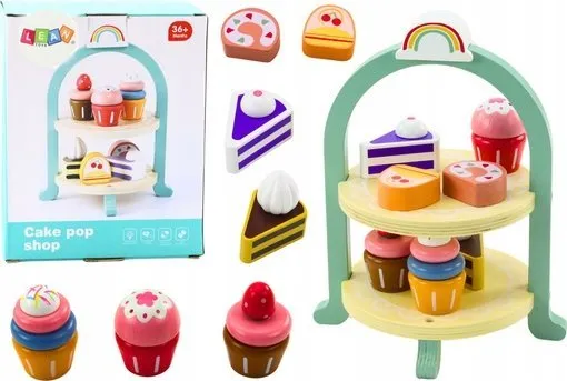 LeanToys Søtsaker Kaker Cupcakes Trestativ