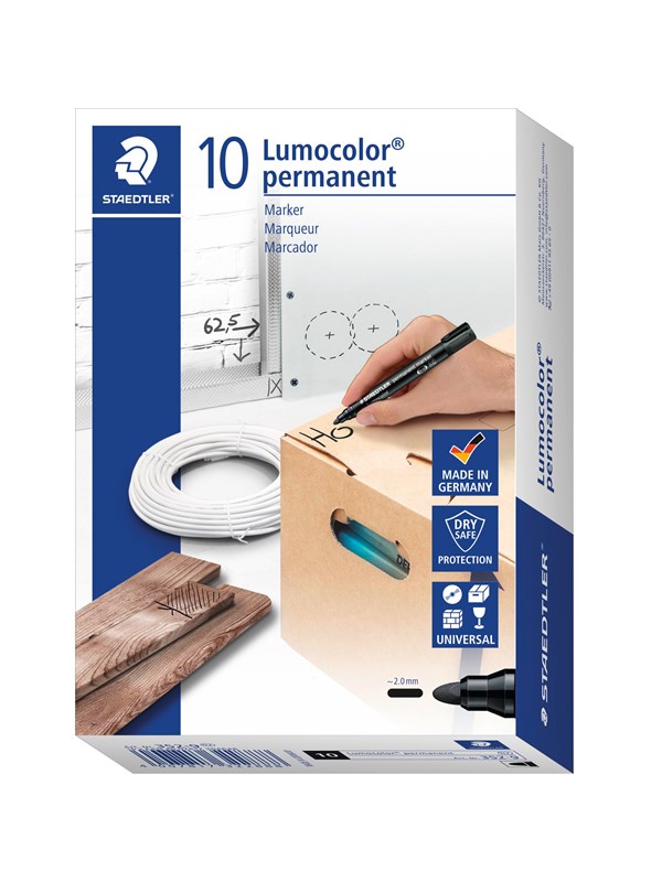 Staedtler Marker Lumocolor permanent.10 pcs Purple