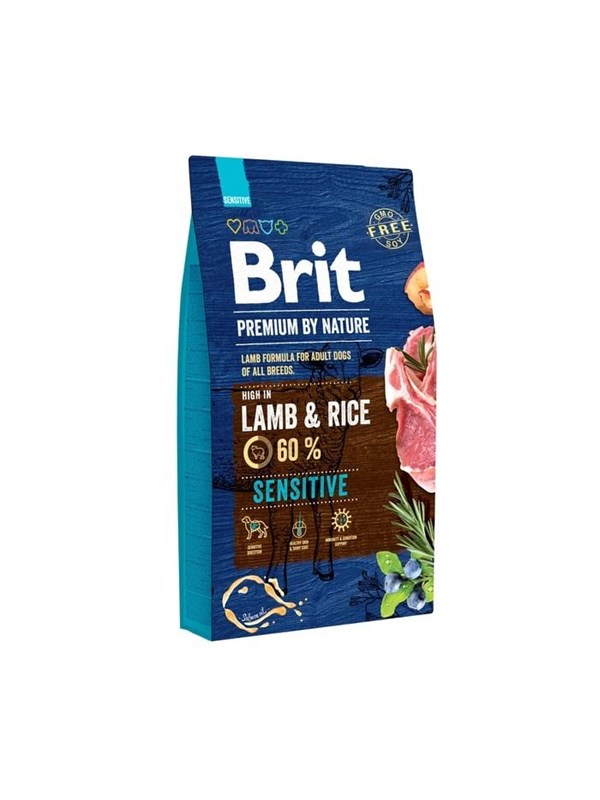 Brit Premium by Nature Adult Sensitive Lamb and Rice - dry dog food - 8 kg