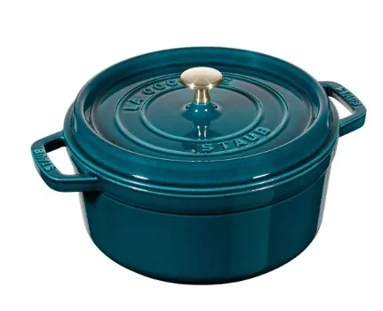 Staub 1102437, Blå, Støpejern, Emalje, Støpejern, 260 °C, 24 cm