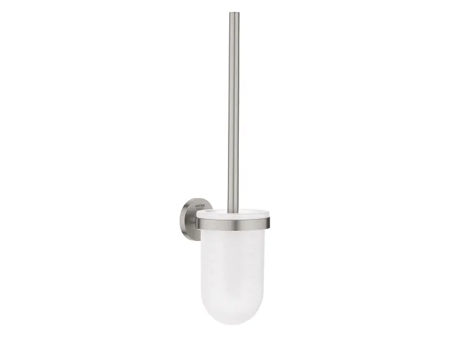 Grohe Essentials toalettbørstesett - Toalettbørste + holder, veggmontert, Supersteel 40374DC1