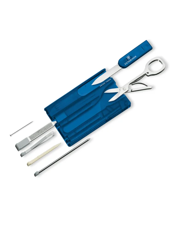Victorinox SWISSCARD blue transparent