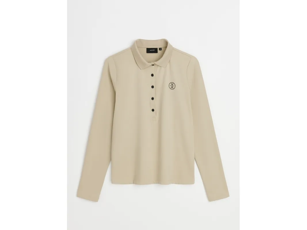 Jacson Ylva langermet Piké Beige XL