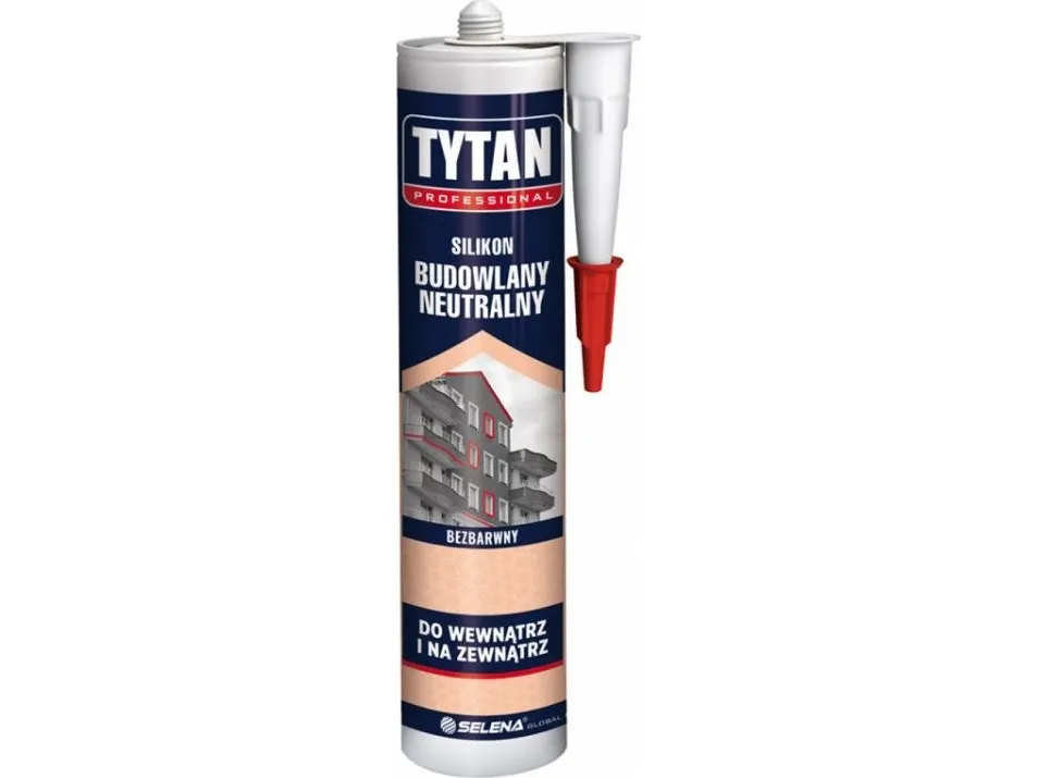 Tytan nøytral byggesilikon 280 ml svart
