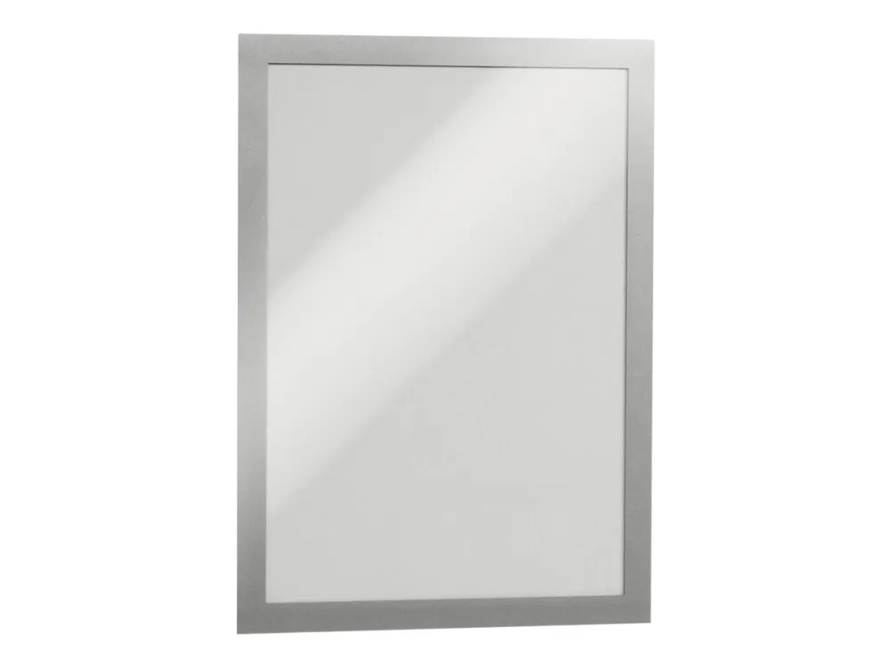 DURABLE DURAFRAME - Dokumentholder - overflatemontert - for A4 - dobbeltsidet - sølv (en pakke 2)