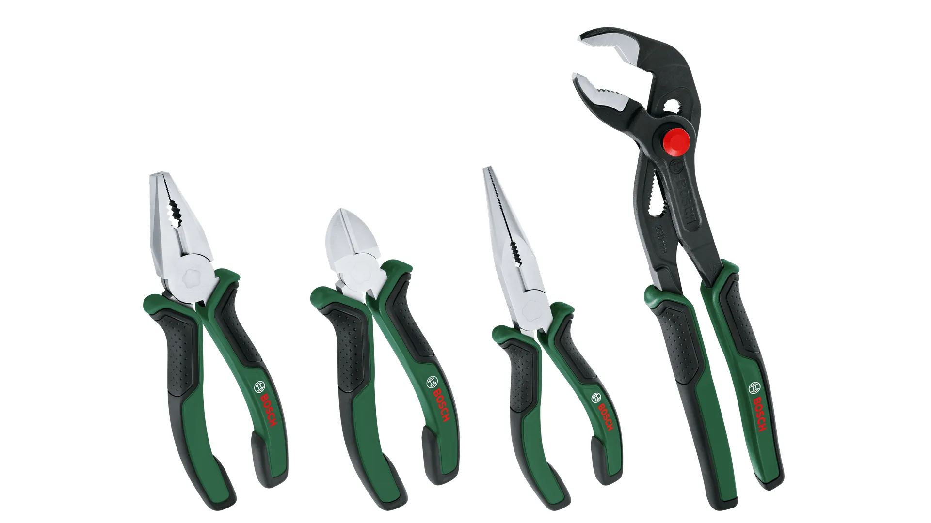 Bosch 1 600 A02 W7K, Tangsett, Kull stål, Grønn