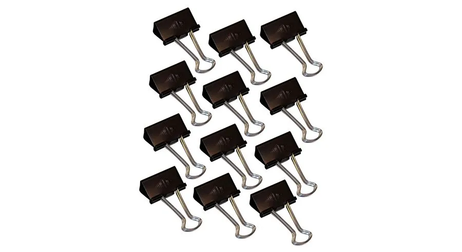 Wedo 64 21432, Metall, Nickel, Sort, 1,3 cm, 32 mm, 12 stykker