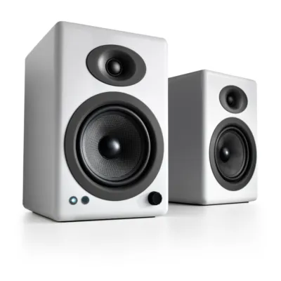 Audioengine A5+ WIRELESS, 2-veis, 2.0 kanaler, Trådløs, 50 W, 50 - 22000 Hz, Hvit