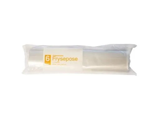 Frysepose Catersource 6 ltr 250x500 mm med Skrivefelt LDPE, 50 stk/rulle