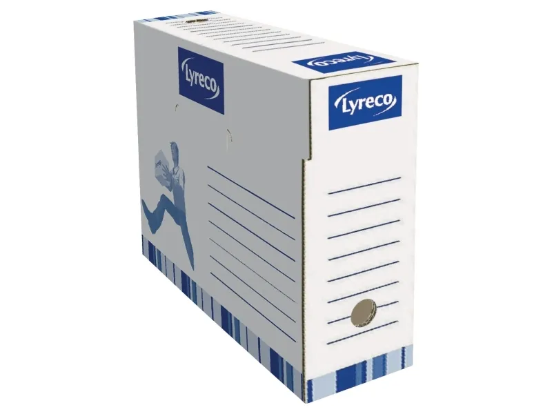 Arkivvæske 10 cm rygg, hvit