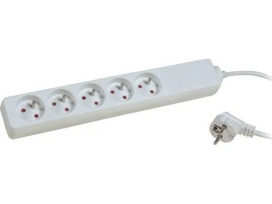 Staples 5m B-305 extension cord with earthing, 5 sockets