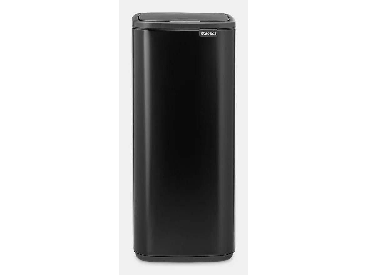 Brabantia Bo Touch Bin, 10 l, Rektangulær, Stål, Sort, Plast, Pedal