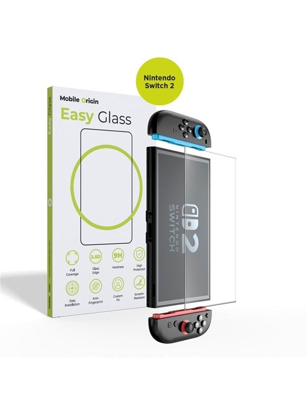 Mobile Origin EasyGlass Nintendo Switch 2 - Miscellaneous Tilbehør til spillkonsoll - Nintendo Switch 2